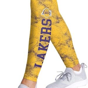 NBA Womens LAKERS Leggings Large NEW FOCO
